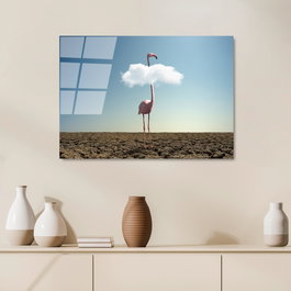 Wallity Cuadro Decorativo de Vidrio Templado UV-464 50 x 70 cm Multicolor